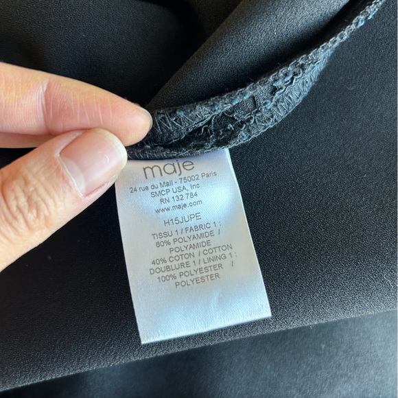 Maje black patterned skirt - Picture 5 of 10